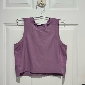 lululemon athletica Lavender Cropped Muscle Tee